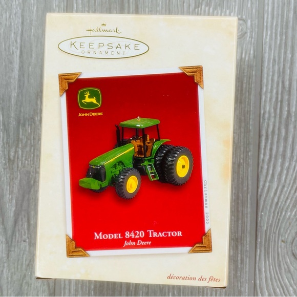 Vintage Hallmark 03 8420 tractor John Deere Ornament Die-Cast Metal collectable - Picture 3 of 11